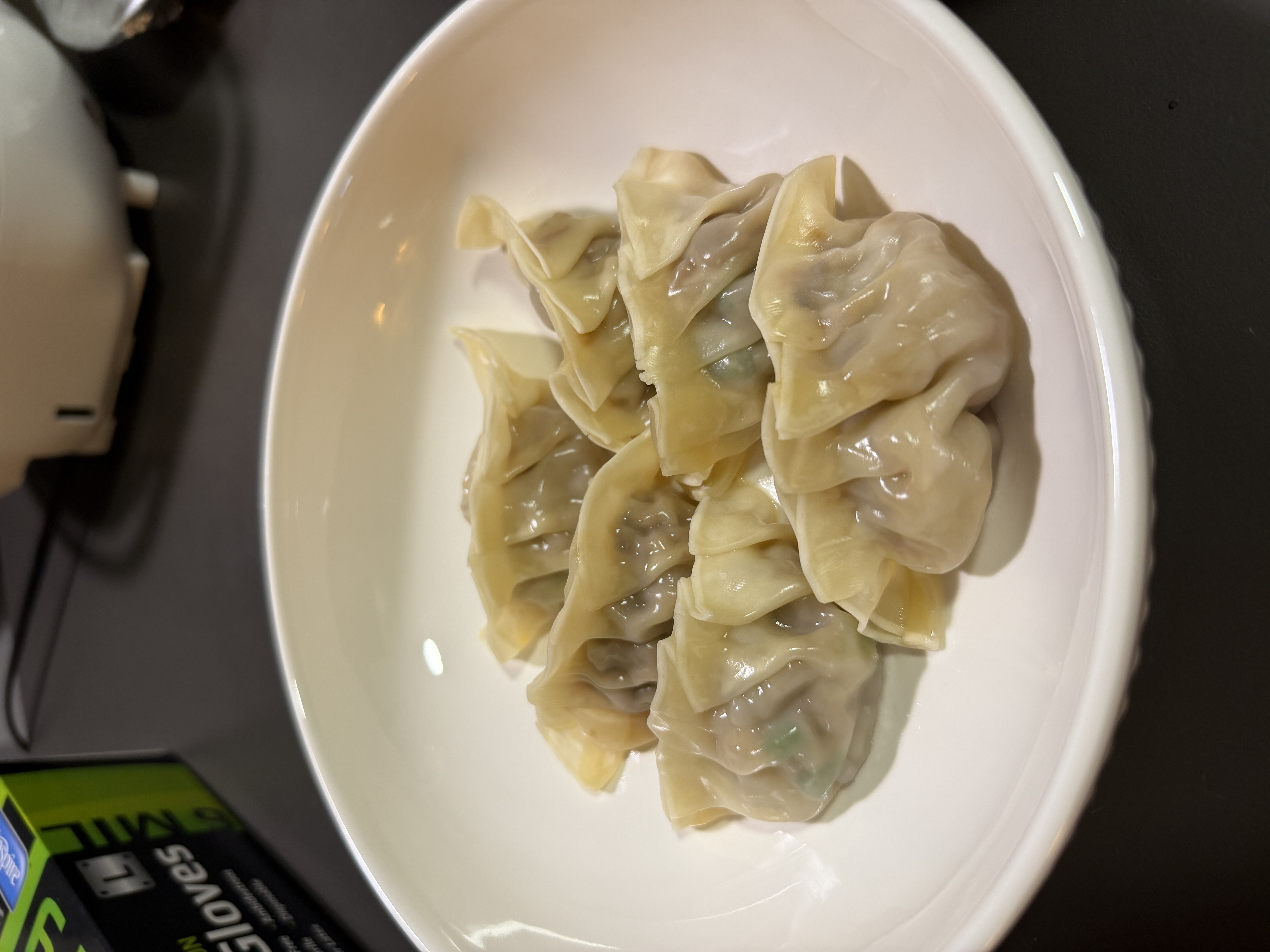A bowl of homemade dumplings